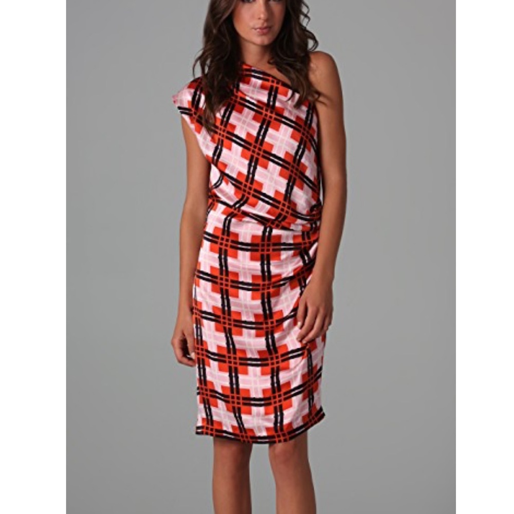 Thakoon silk one shoulder dress